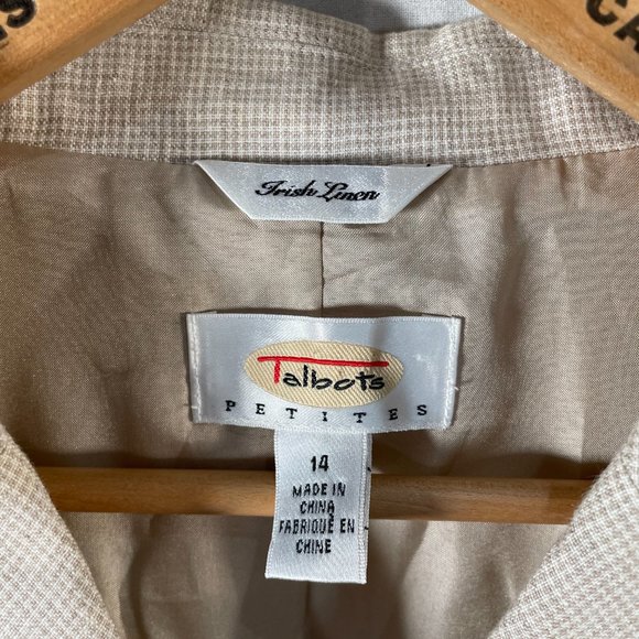 Talbots Petits Linen Blazer - Picture 4 of 7